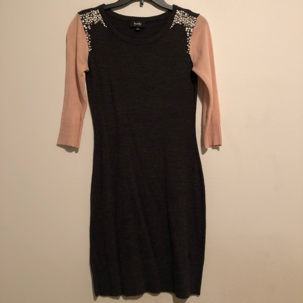Sweater Dress 3/4 Length Sleeves Small